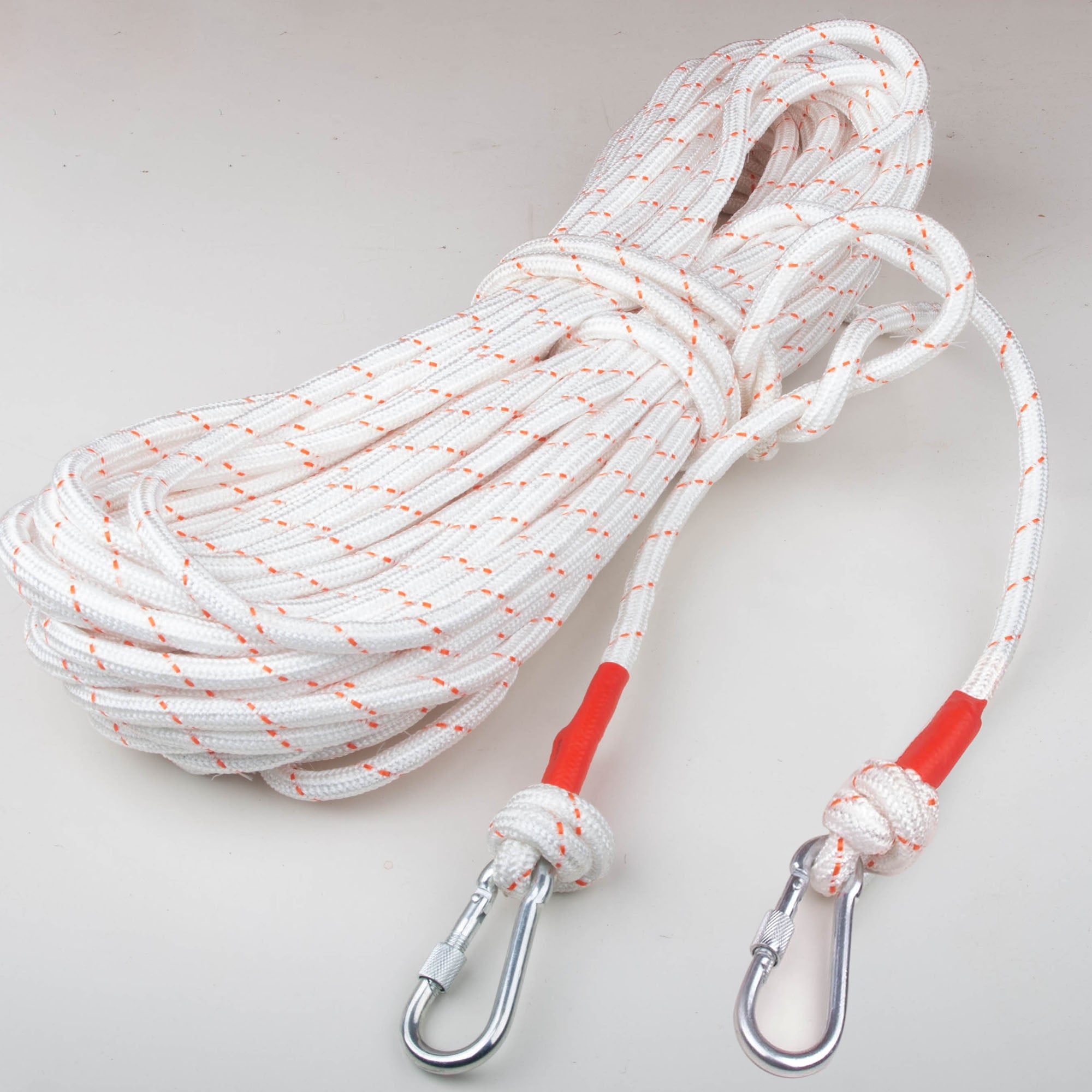 12mm 30m Safety Climbing Rope Nylon Rock Static Outdoor Boat Anchor Ma ...